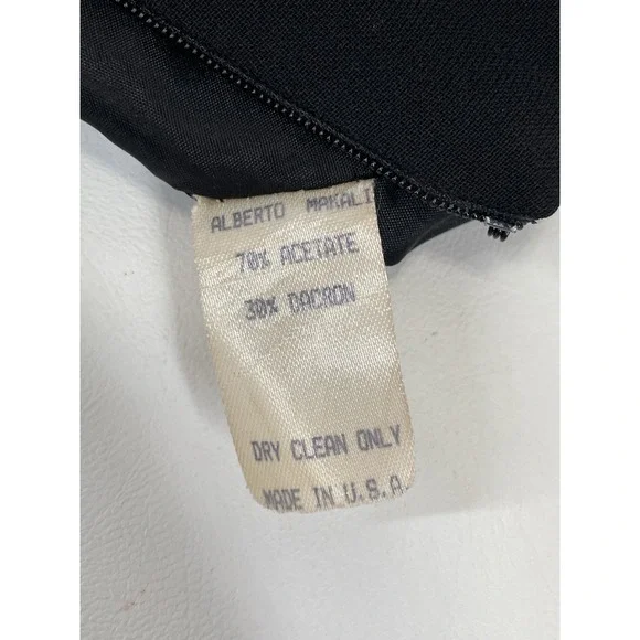 Alberto Makali Cache 2PC Outfit Set Jacket Skirt Womens Size 8 Black Embellished - Picture 6 of 14